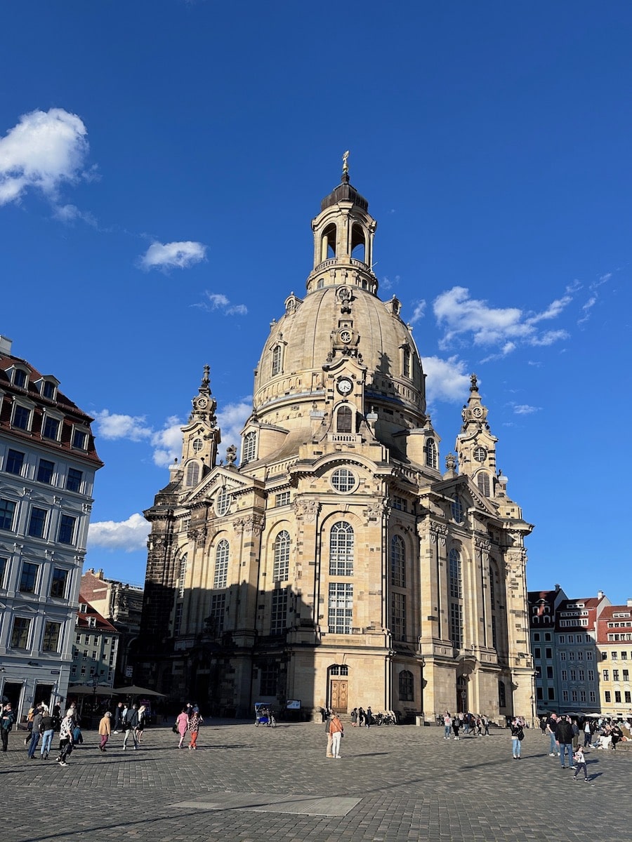 Die Frauenkirche am Dresdner Neumarkt