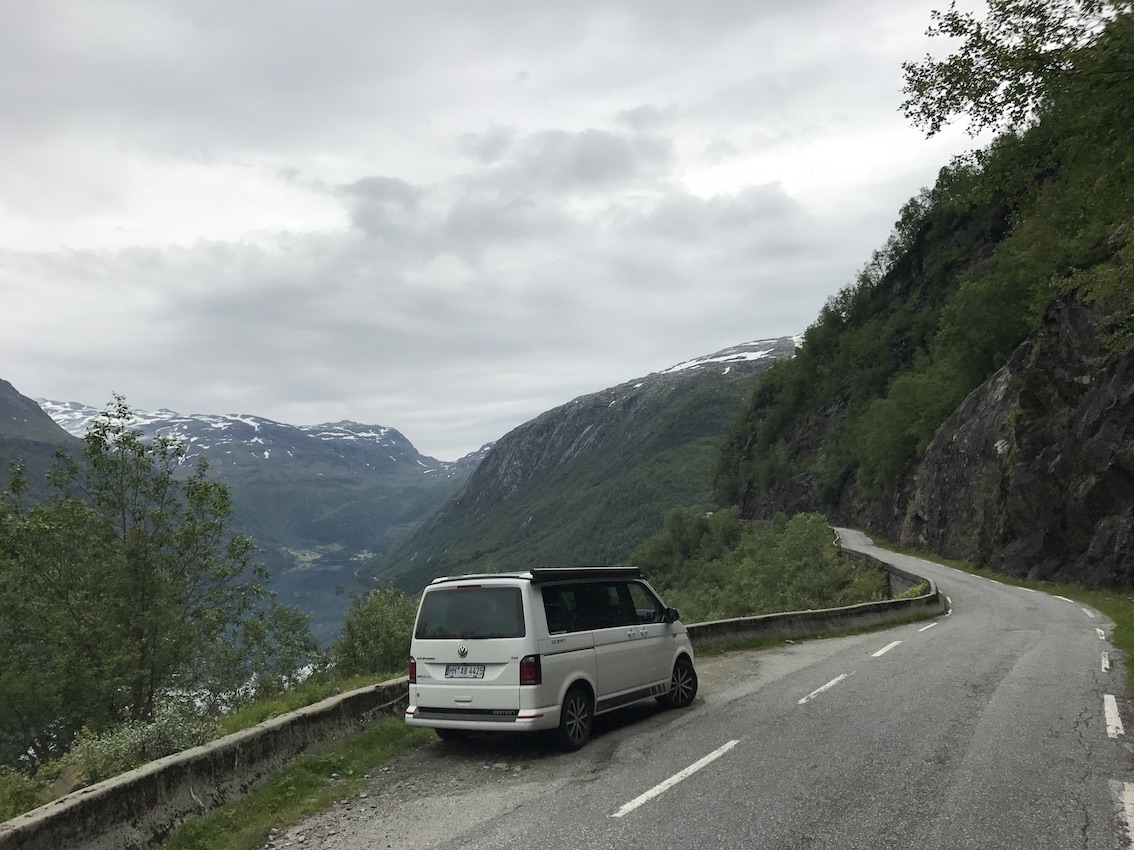 Unterwegs in Norwegen im VW California.